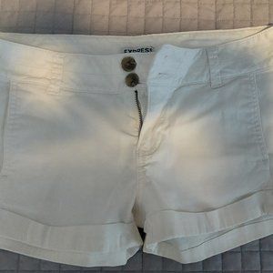 Express Woman's White denim Shorts